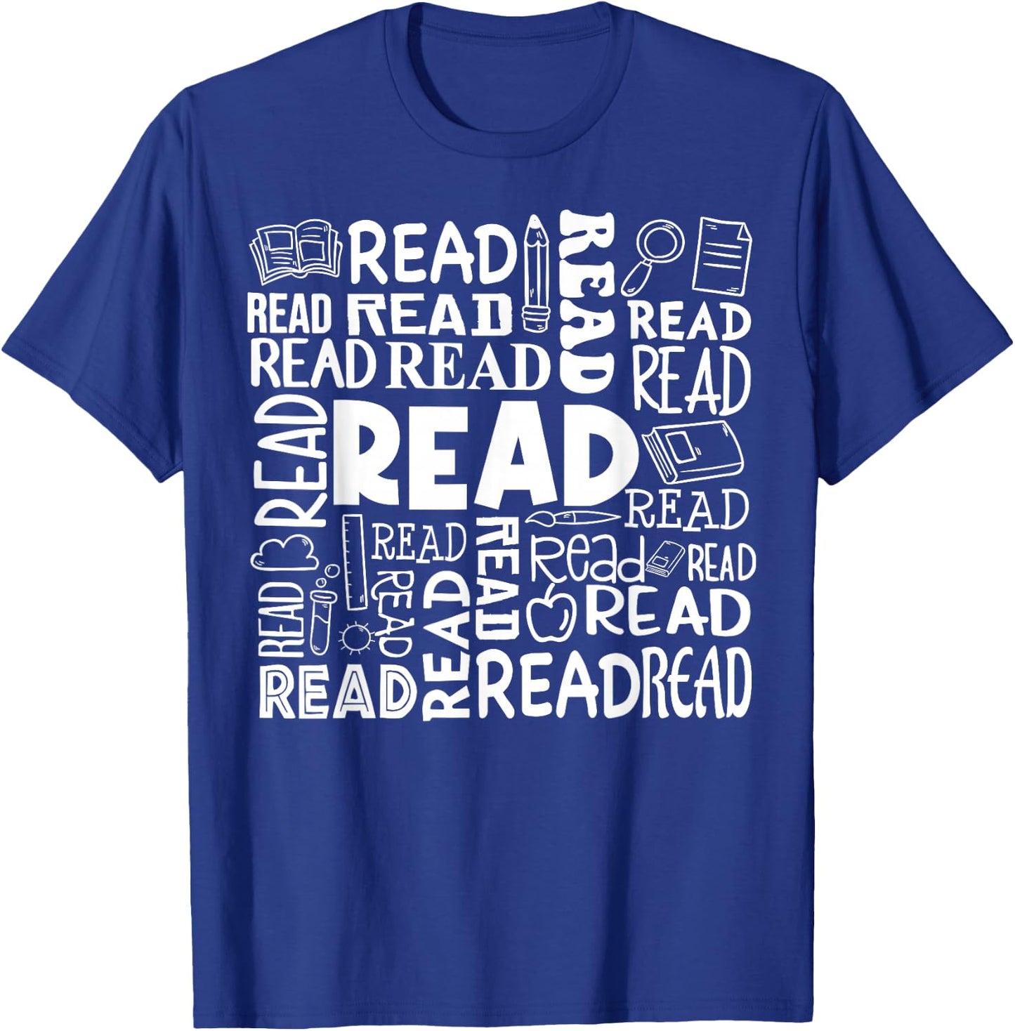 Retro Librarian Book Reader Library Book Reading T-Shirt - T-Shirt | Royal