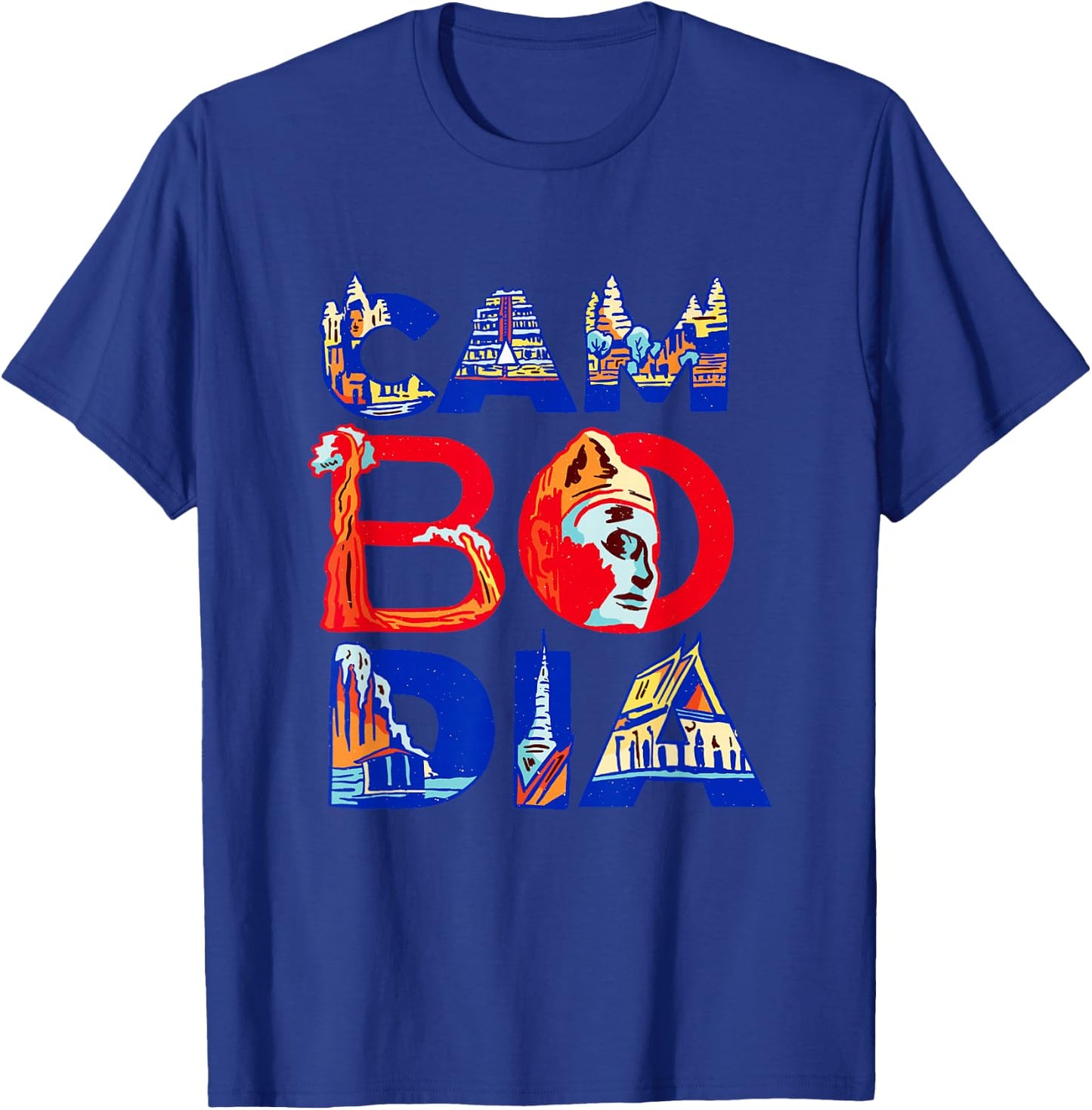 Cambodia Proud Tourist Cambodian Pride Kampuchean Roots T-Shirt - T-Shirt | Royal