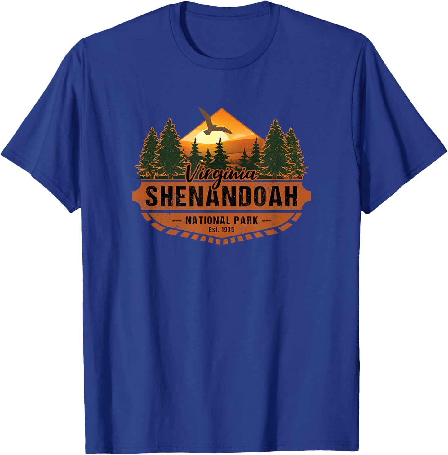 Shenandoah National Park Virginia USA Hiking Travel Souvenir T-Shirt - T-Shirt | Royal