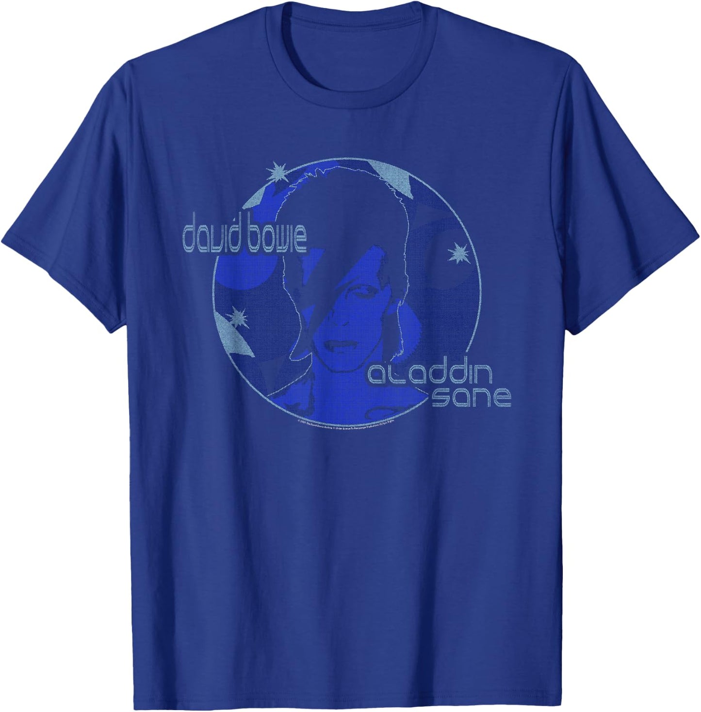 David Bowie - Blue Aladdin Sane T-Shirt - T-Shirt | Royal