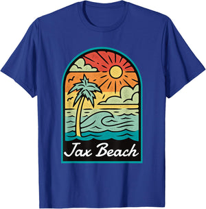 Jax Beach Florida Vintage Women Kids T-Shirt - T-Shirt | Royal