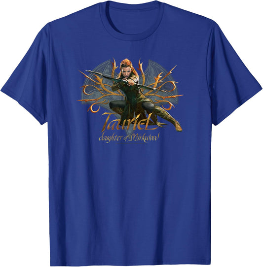 Warner Bros. Hobbit Tauriel -Adults & Kids Green Cotton Blend T-Shirt - T-Shirt | Royal