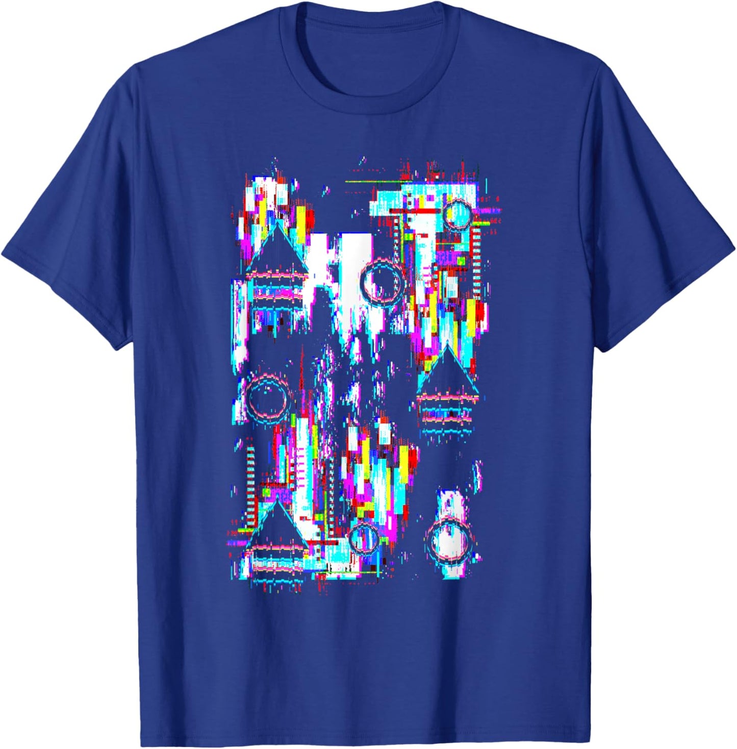 MegaUltraEpic Glitch - Men's Anime Glitch Art - Black - Small - Short Sleeve - Classic Fit - - All Seasons T-Shirt - T-Shirt | Royal