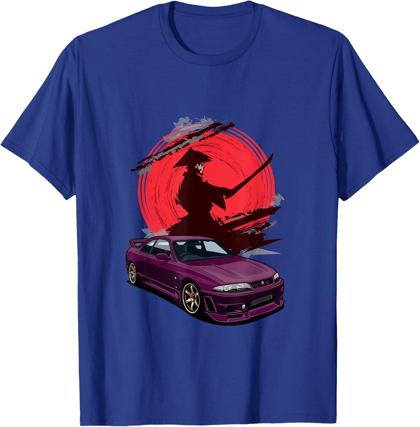 JDM Skyline R33 Car Tuning Japan Samurai Drift T-Shirt - T-Shirt | Royal