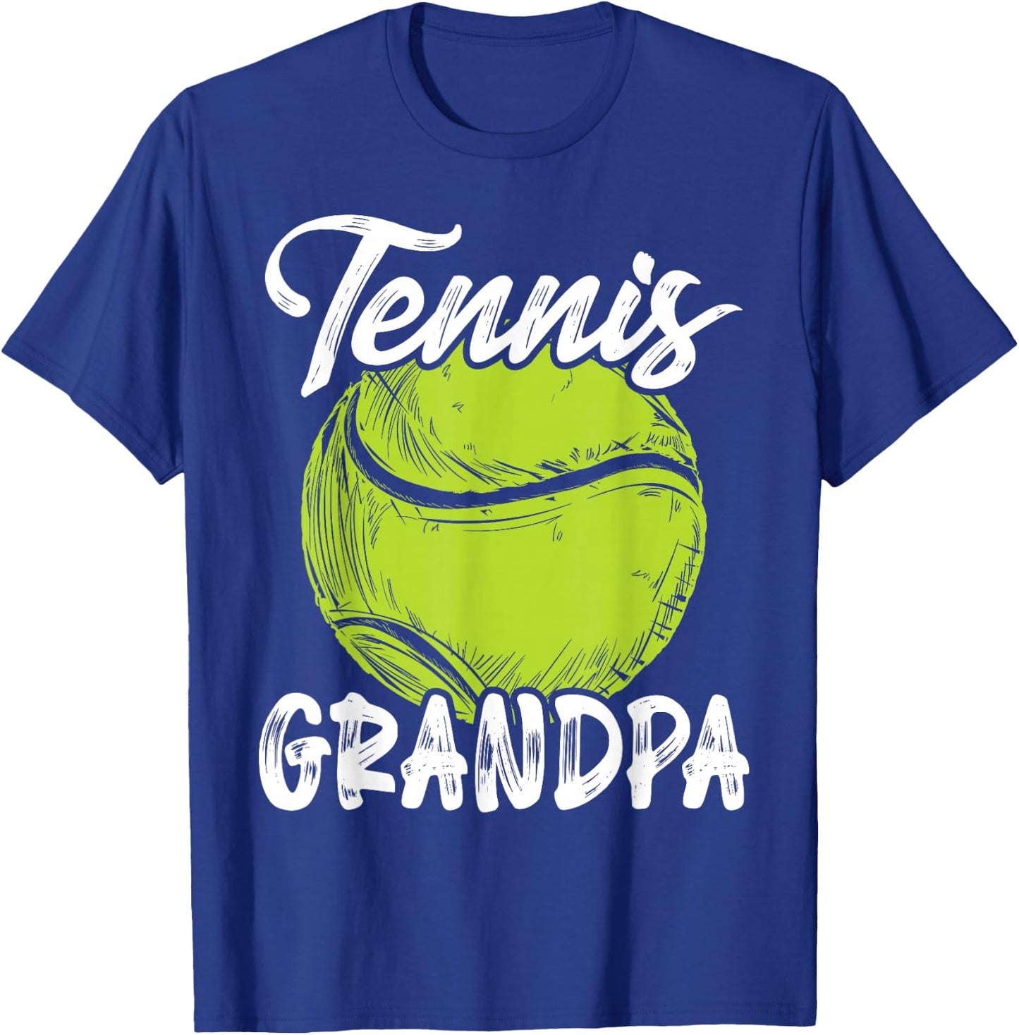 Tennis Grandpa Men Family Matching Set Tennis Ball Player T-Shirt - T-Shirt | Royal