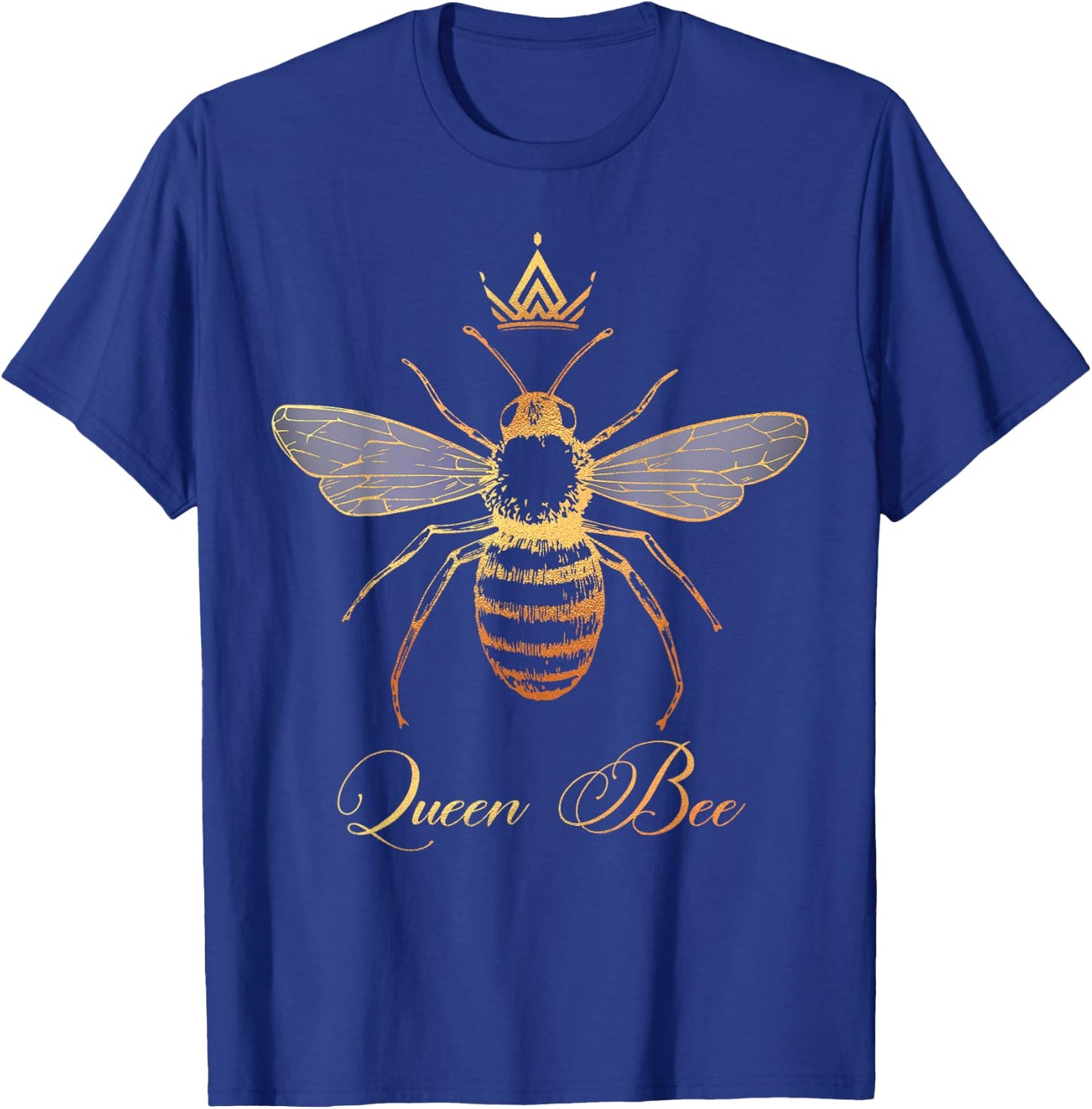 Queen Crown Bee Beekeeping Honey Lover Keeper Women Gift T-Shirt - T-Shirt | Royal