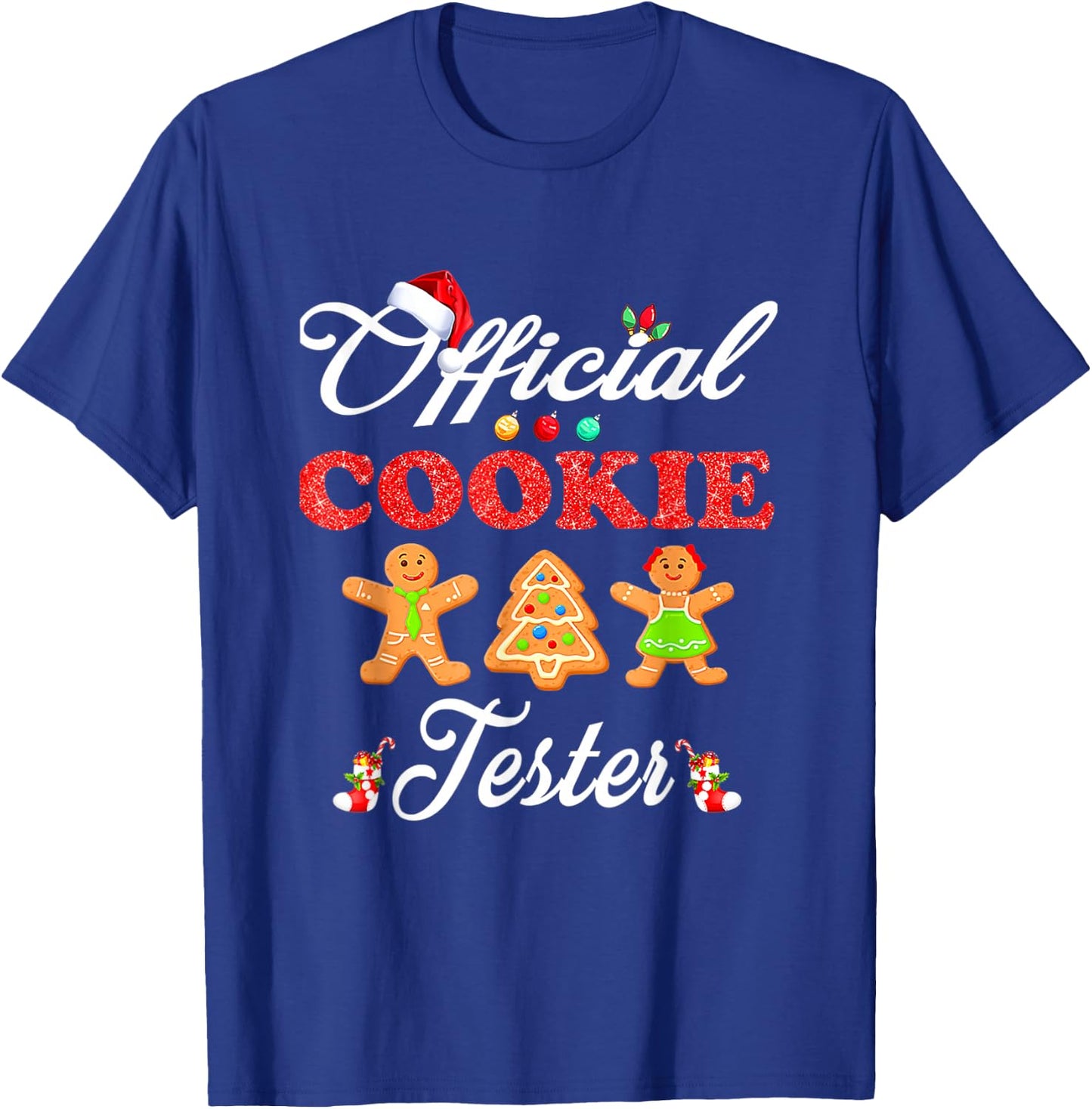 Official Taste Tester Gingerbread Christmas Cookie Baking T-Shirt - T-Shirt | Royal