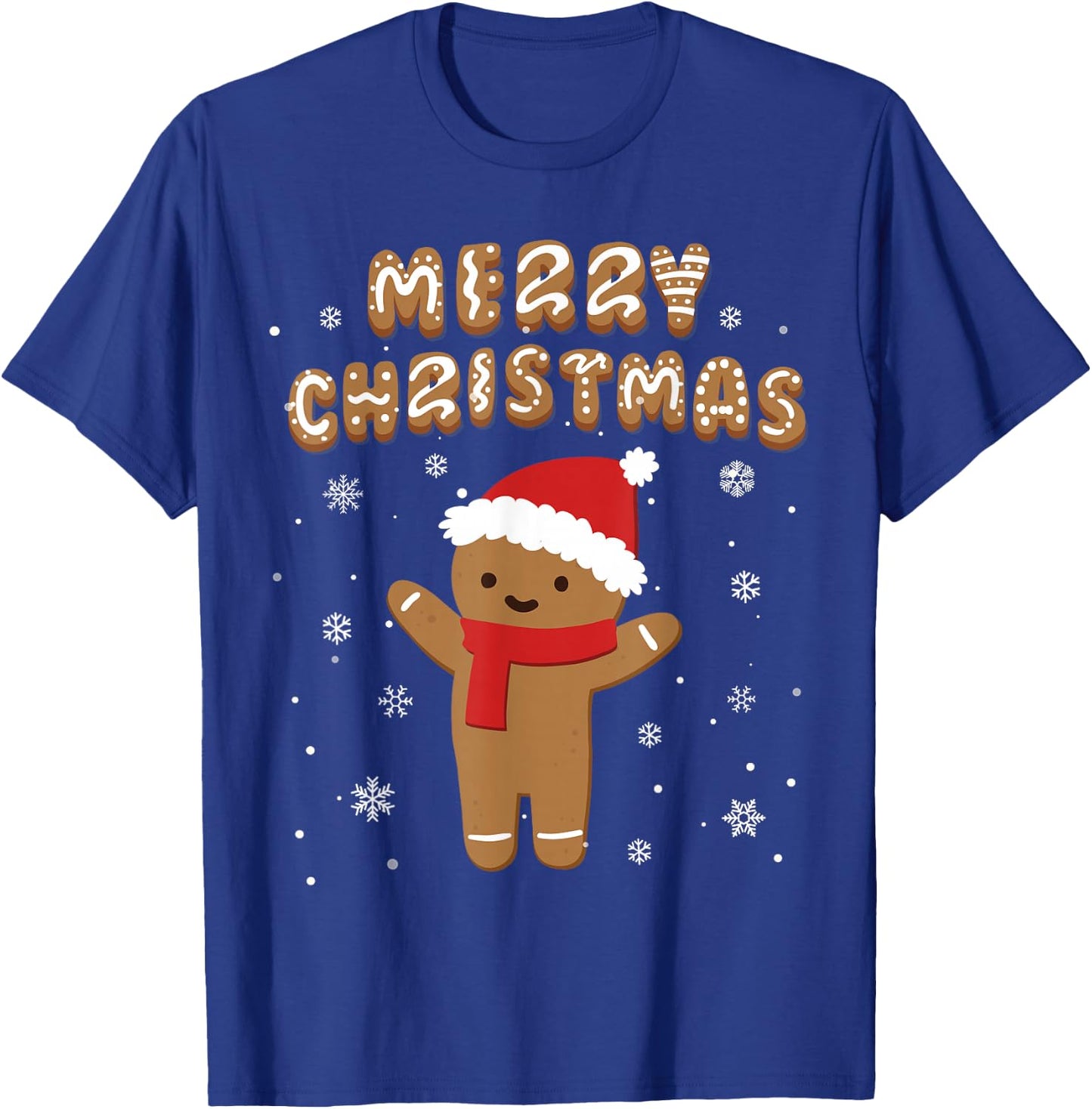 Merry Christmas Gingerbread Merry Christmas Cookie Bakers T-Shirt - T-Shirt | Royal