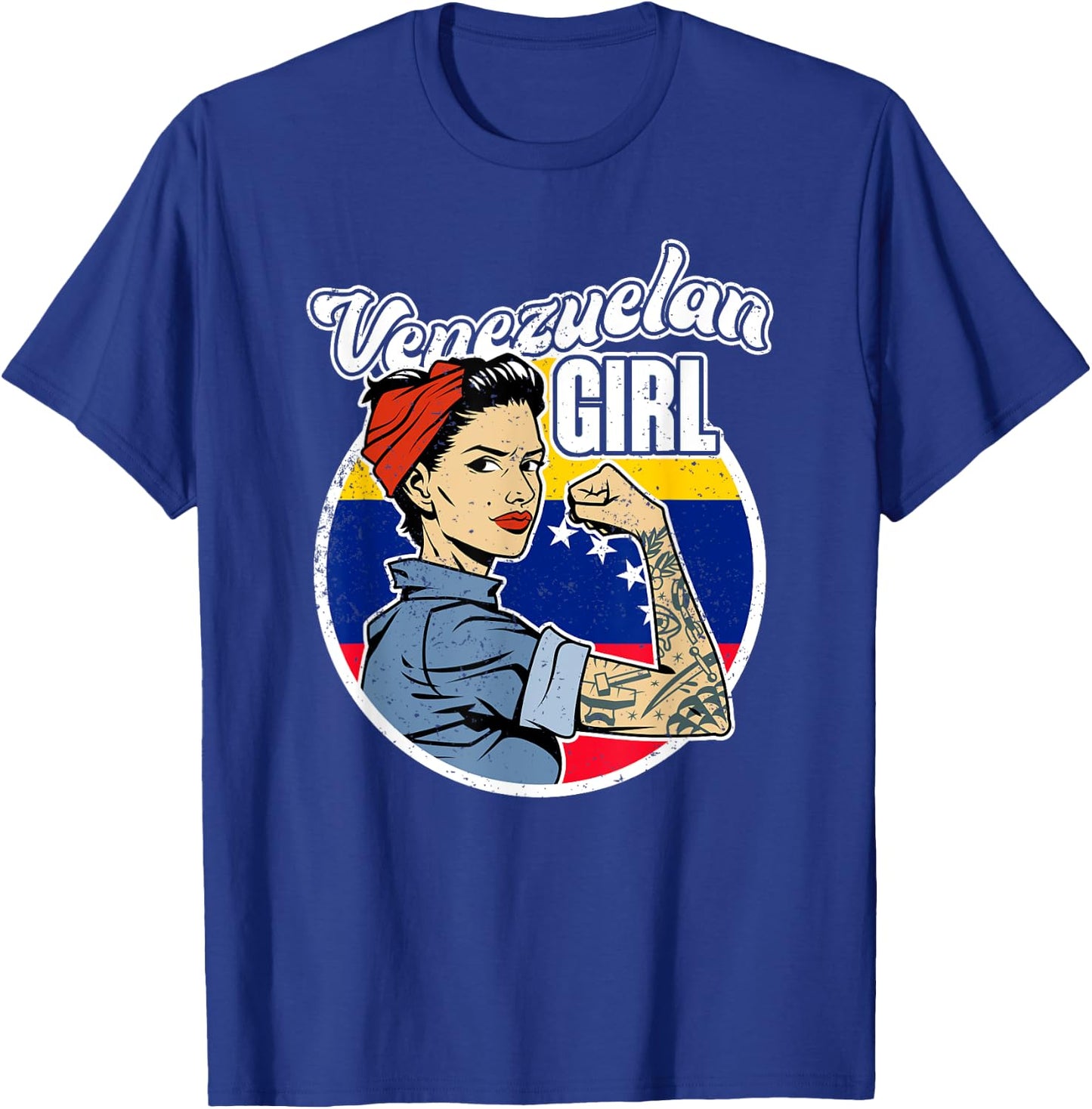 Proud Latina Women Girls Gift Venezuelan Girl Venezuela T-Shirt - T-Shirt | Royal