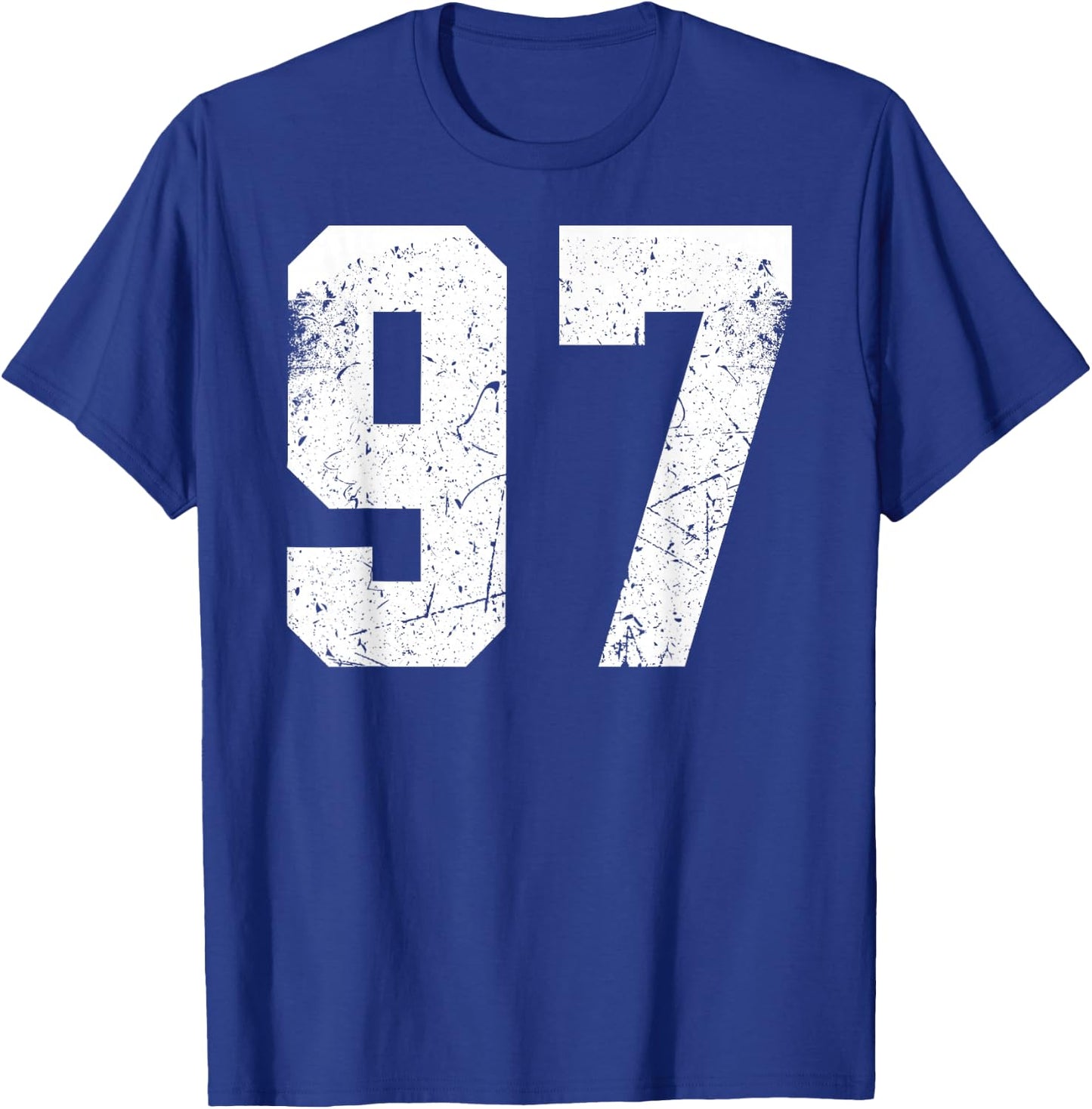 Number 52 Blue Sports Team T-Shirt - T-Shirt | Royal