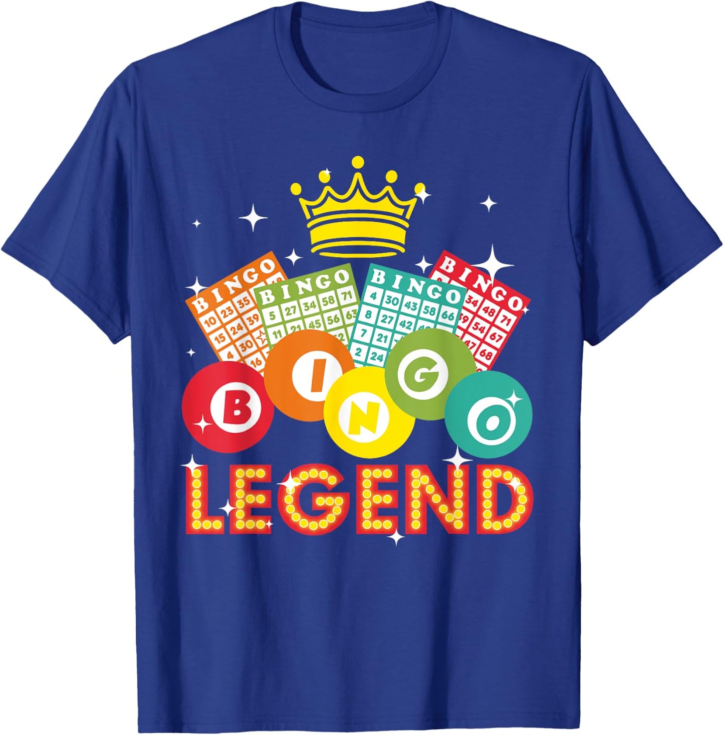 Cute Bingo Designs Women Bingo Lovers Casino Players T-Shirt - T-Shirt | Royal