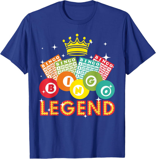 Cute Bingo Designs Women Bingo Lovers Casino Players T-Shirt - T-Shirt | Royal