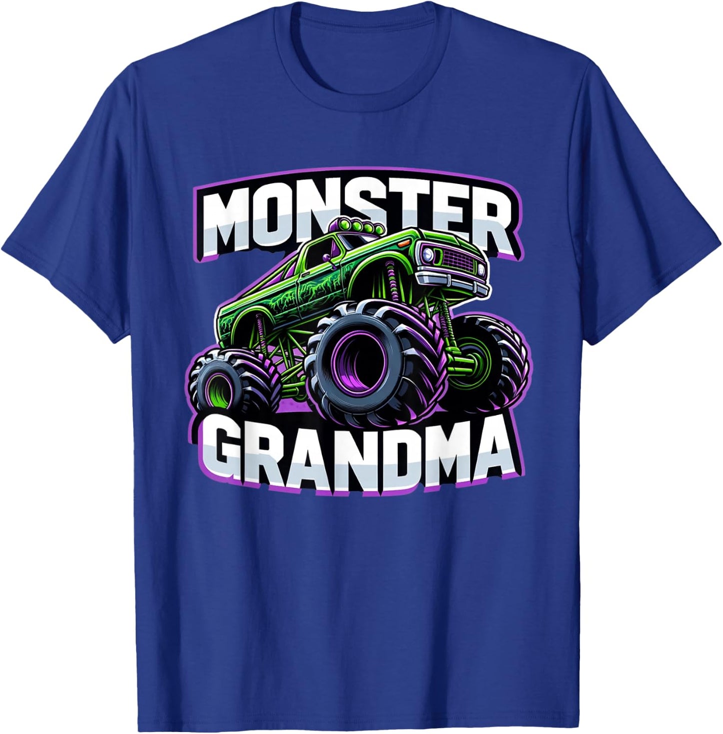 Monster Truck Race Racer Driver Grandma Mother's Day T-Shirt - T-Shirt | Royal