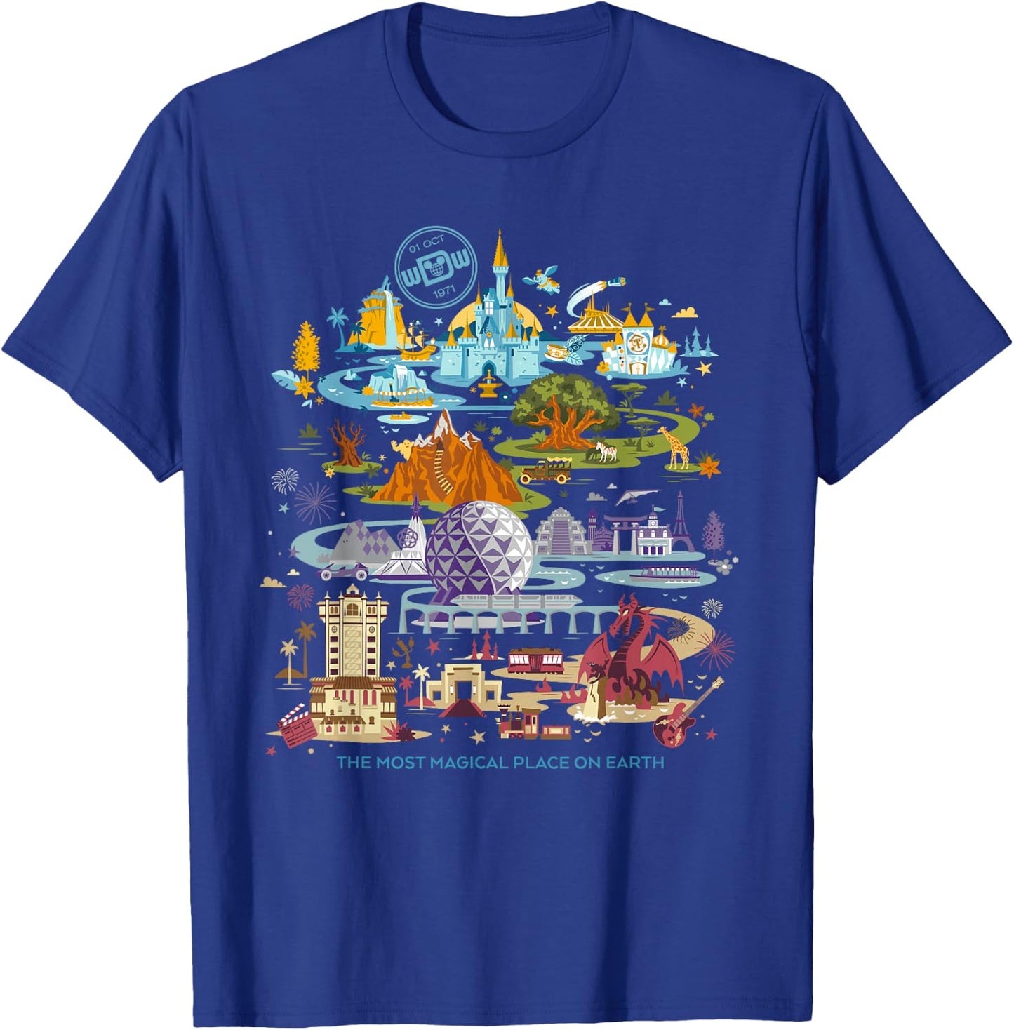 Disney Walt Disney World 50th Anniversary T-Shirt - T-Shirt | Royal