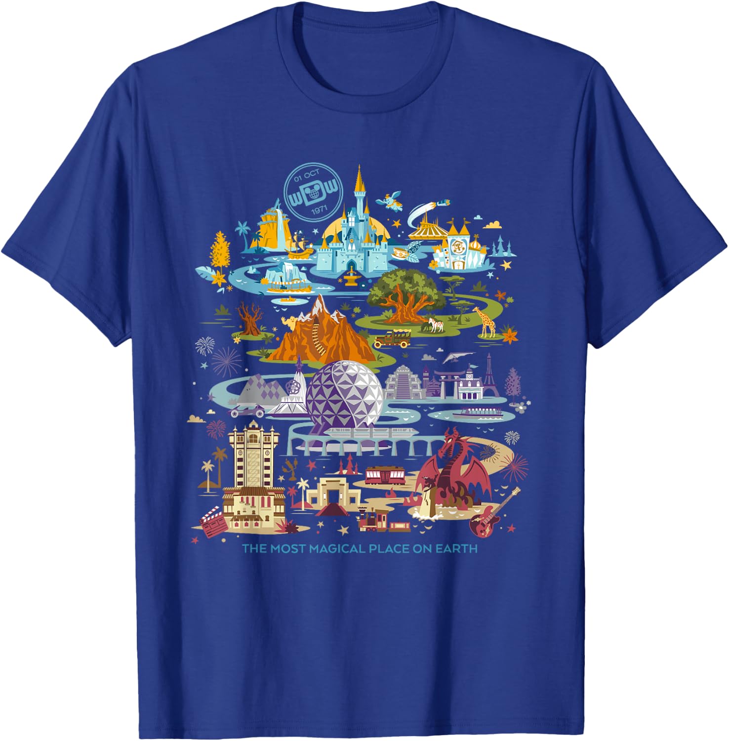 Disney Walt Disney World 50th Anniversary T-Shirt - T-Shirt | Royal