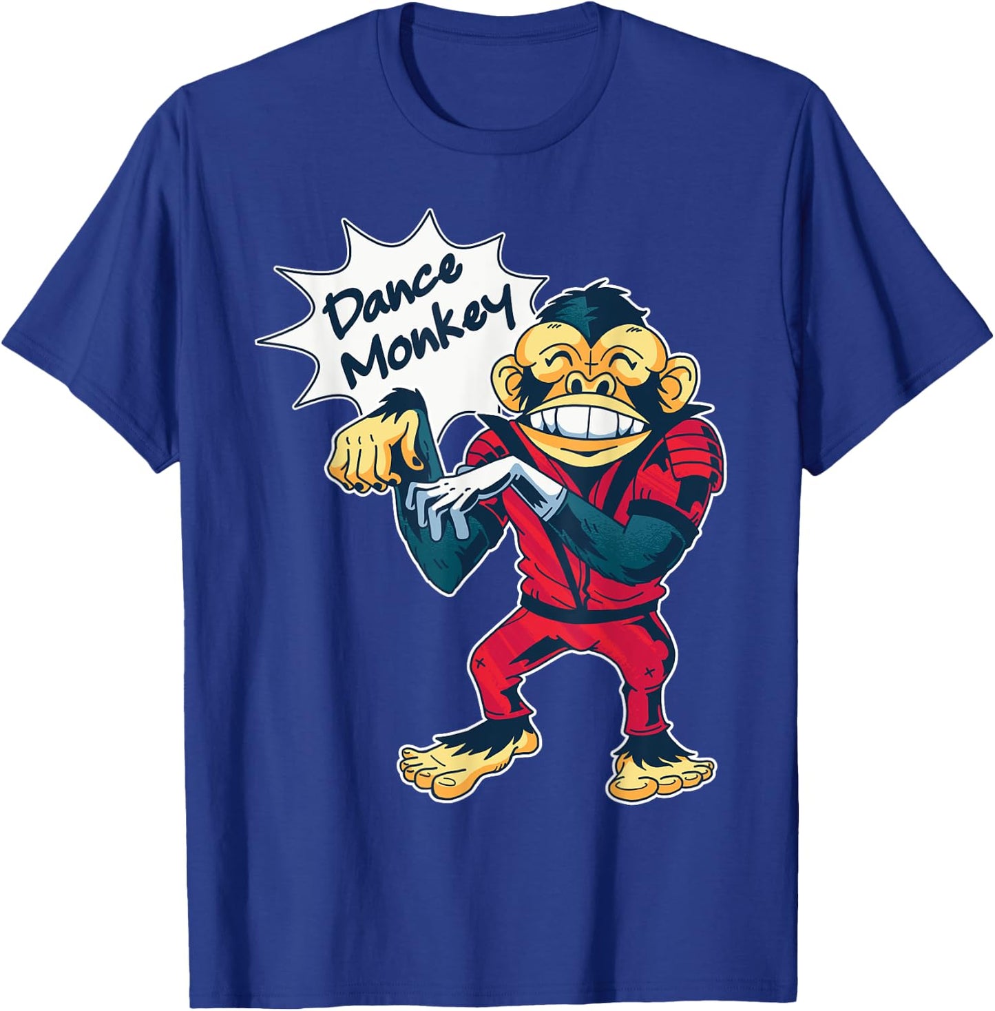 Funny Dance Monkey Music Dancing 90s T-Shirt - T-Shirt | Royal