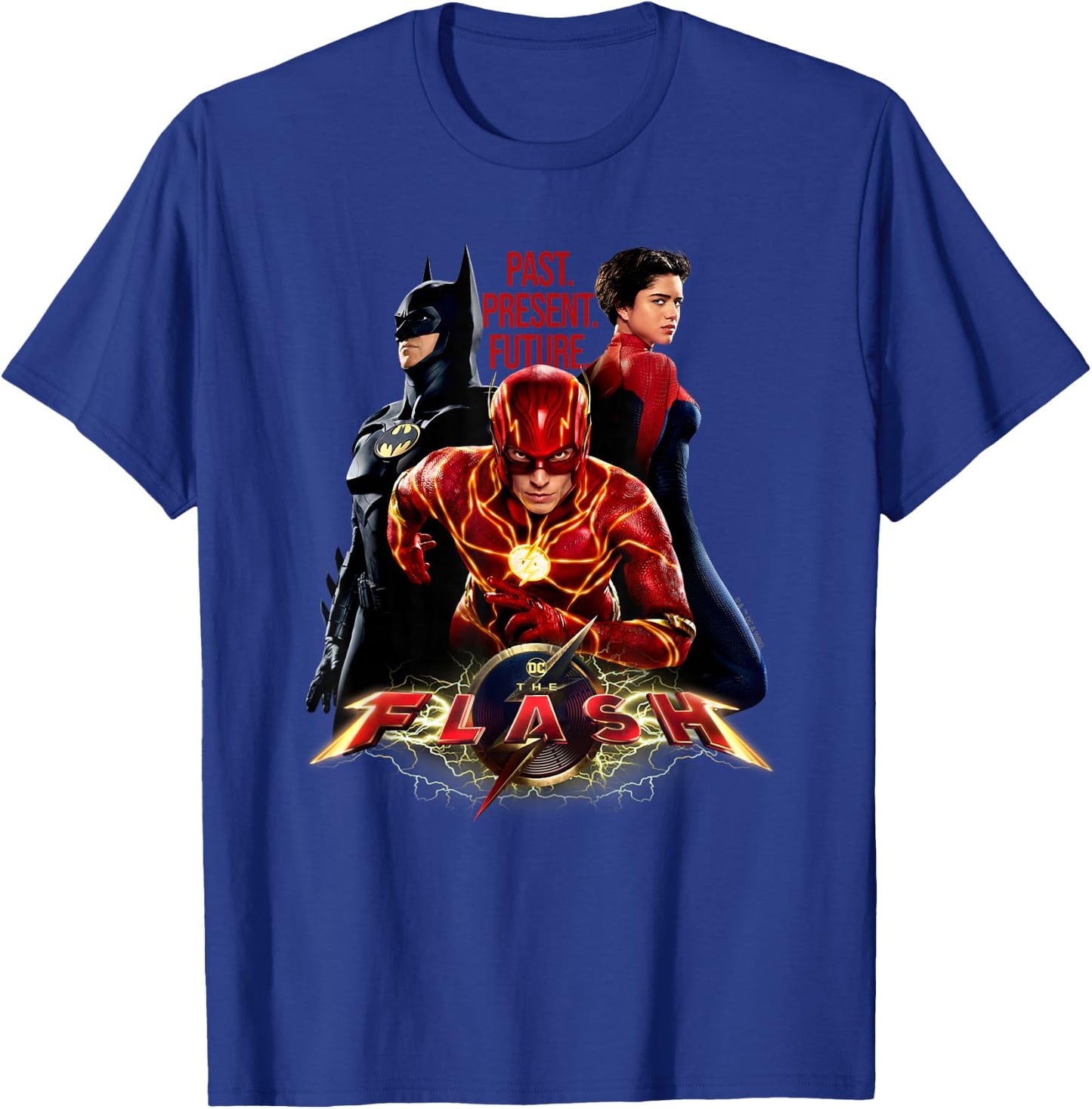 The Flash Movie Batman Supergirl Team T-Shirt - T-Shirt | Royal