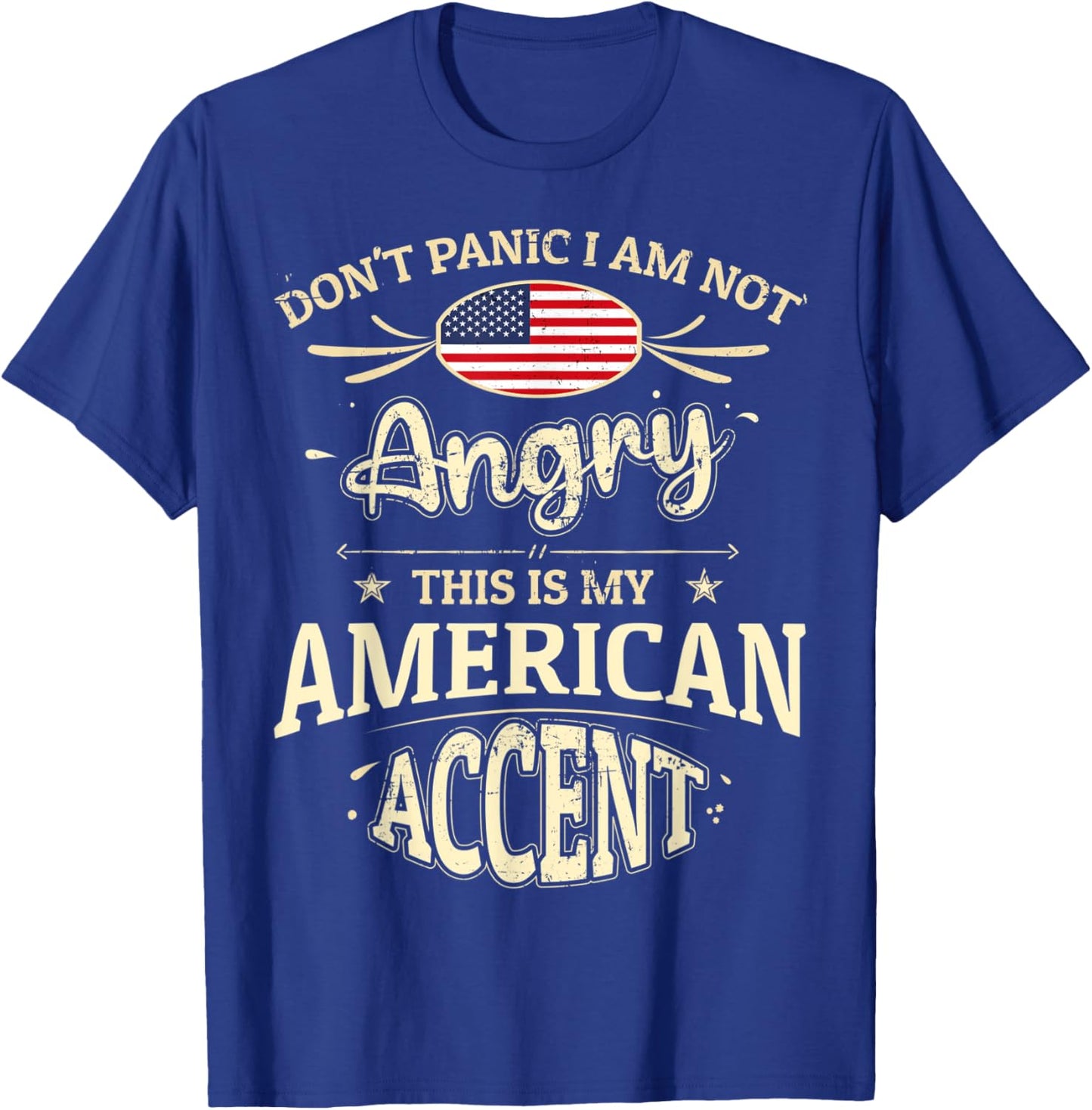 America Flag Souvenirs for Americans Men & Women T-Shirt - T-Shirt | Royal