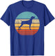 Weimaraner Retro Vintage 60s 70s Sunset Dog Lovers Men Women T-Shirt - T-Shirt | Royal