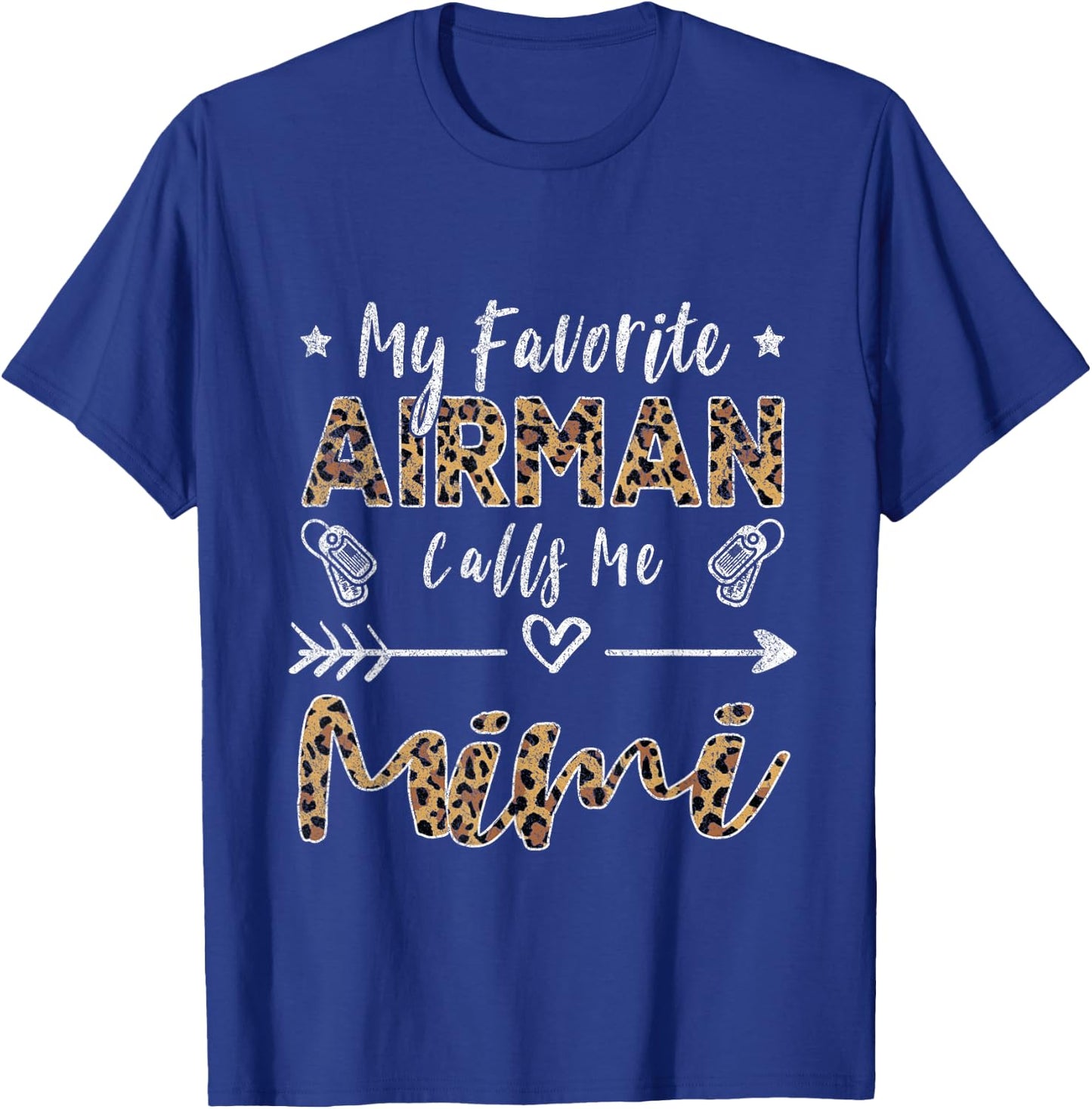 My Favorite Airman Calls Me Mimi Grandma Mother's Day T-Shirt - T-Shirt | Royal