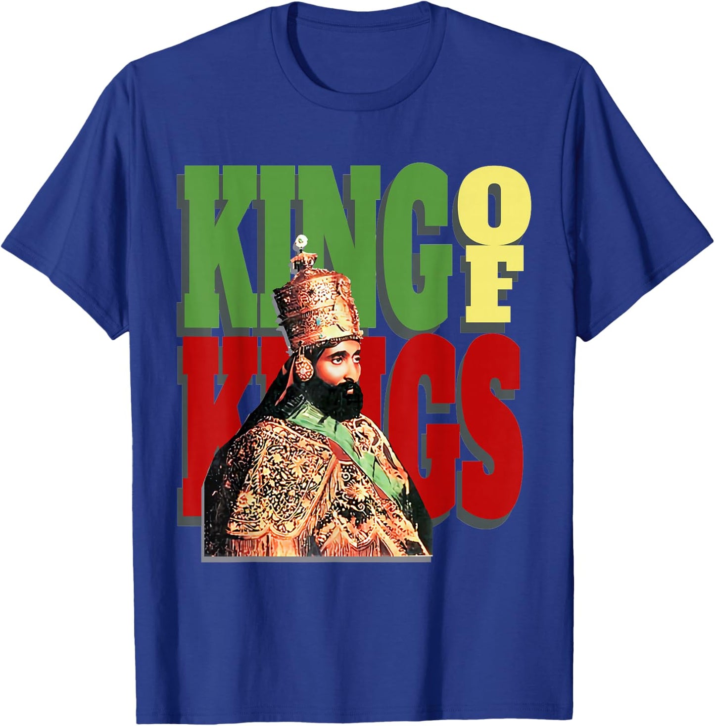 Haile Selassie King Rastafarian T-Shirt - T-Shirt | Royal