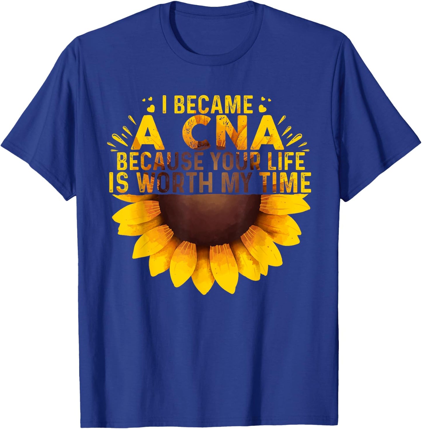 Funny CNA Design Girls Certified Nursing Assistant T-Shirt - T-Shirt | Royal