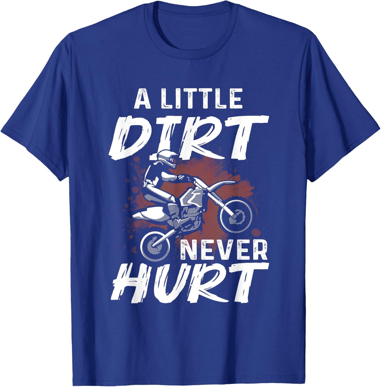 Funny Dirt Bike Gift Boys Men Motorcycle Motocross Biker T-Shirt - T-Shirt | Royal