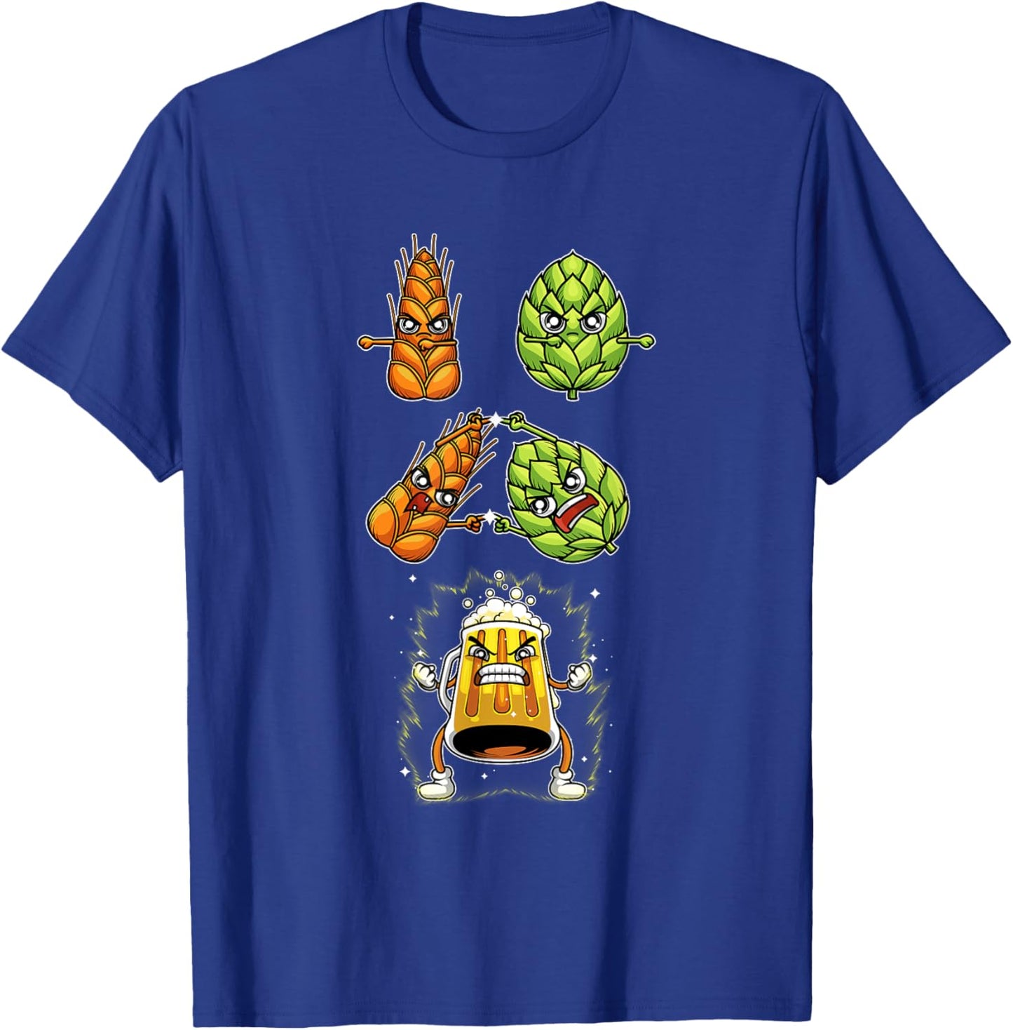 Hop Malt Beer Fusion Funny Beer Brewer Gift Women T-Shirt - T-Shirt | Royal