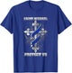 Thin Blue Line St. Michael Protect Us T-Shirt - T-Shirt | Royal