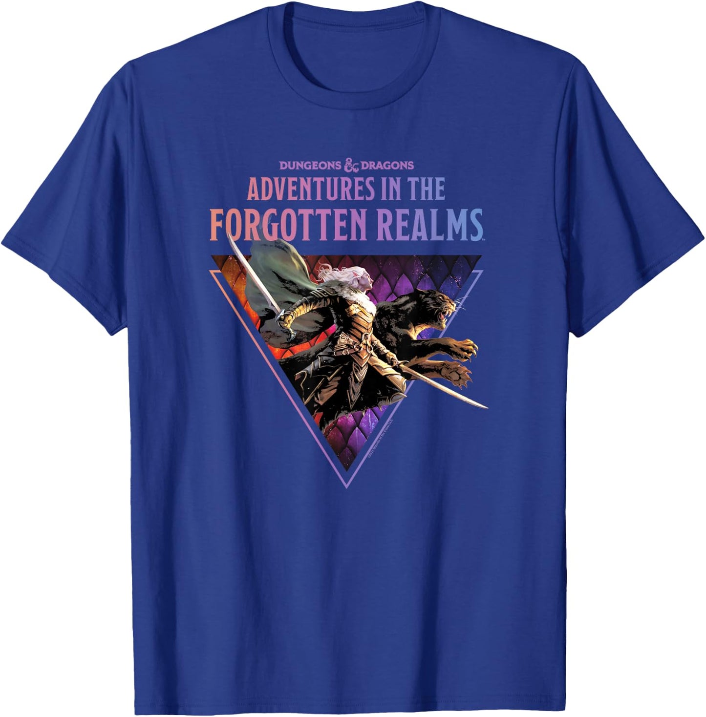 Magic: The Gathering Dungeons & Dragons Drizzt Jump T-Shirt - T-Shirt | Royal
