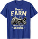 Tractor Farmer Born to Farm Forced to Go to School T-Shirt - T-Shirt | Royal