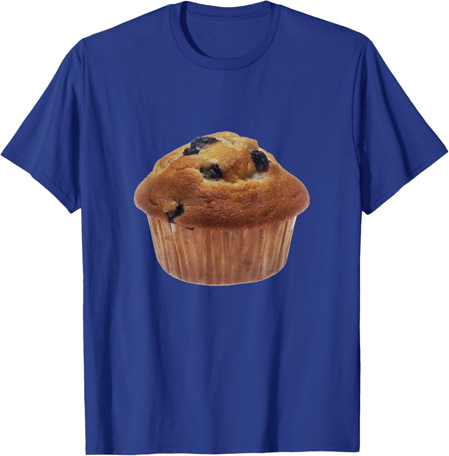 Muffin with Blueberries T-Shirt - T-Shirt | Royal