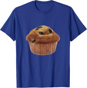 Muffin with Blueberries T-Shirt - T-Shirt | Royal