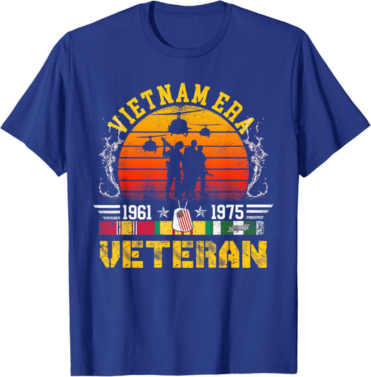 Veteran Gift Vietnam War Era Retired Soldier T-Shirt - T-Shirt | Royal