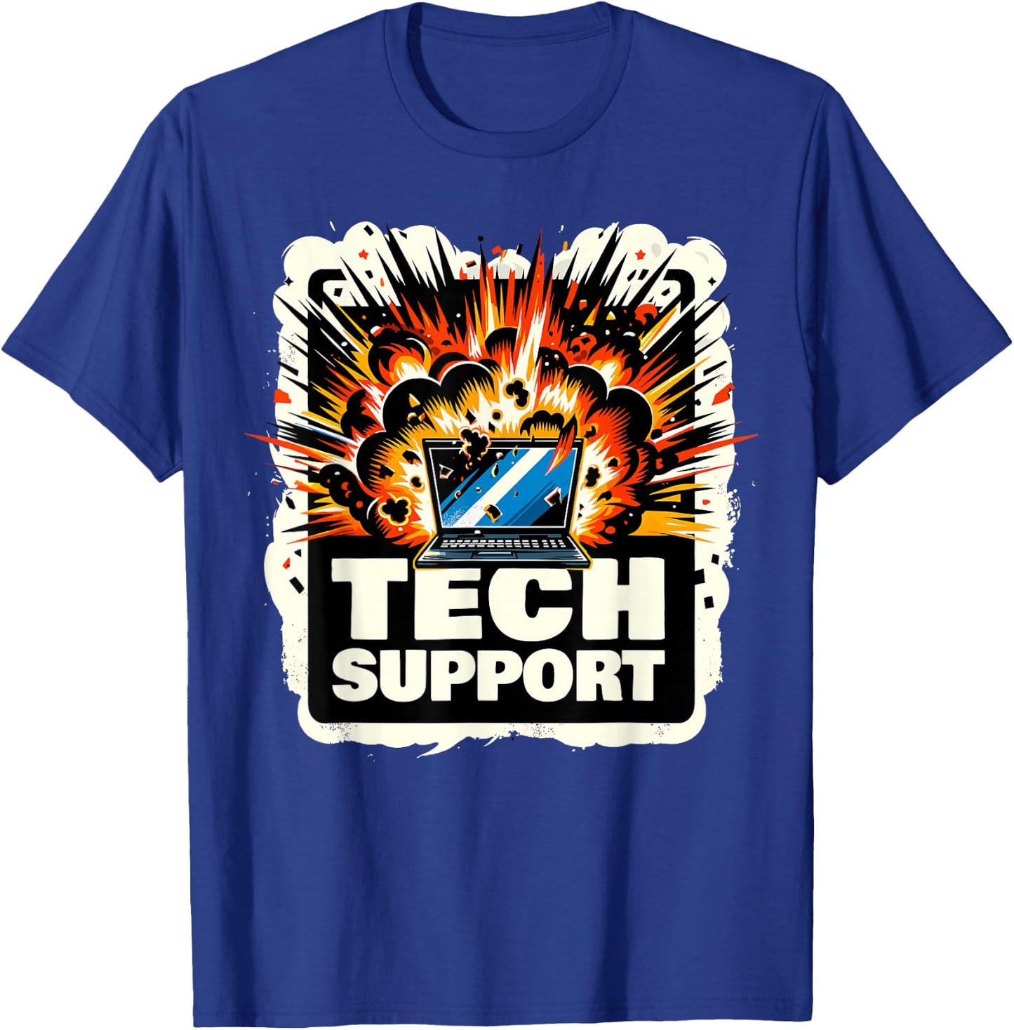 Tech Support I Computer IT Guy T-Shirt - T-Shirt | Royal