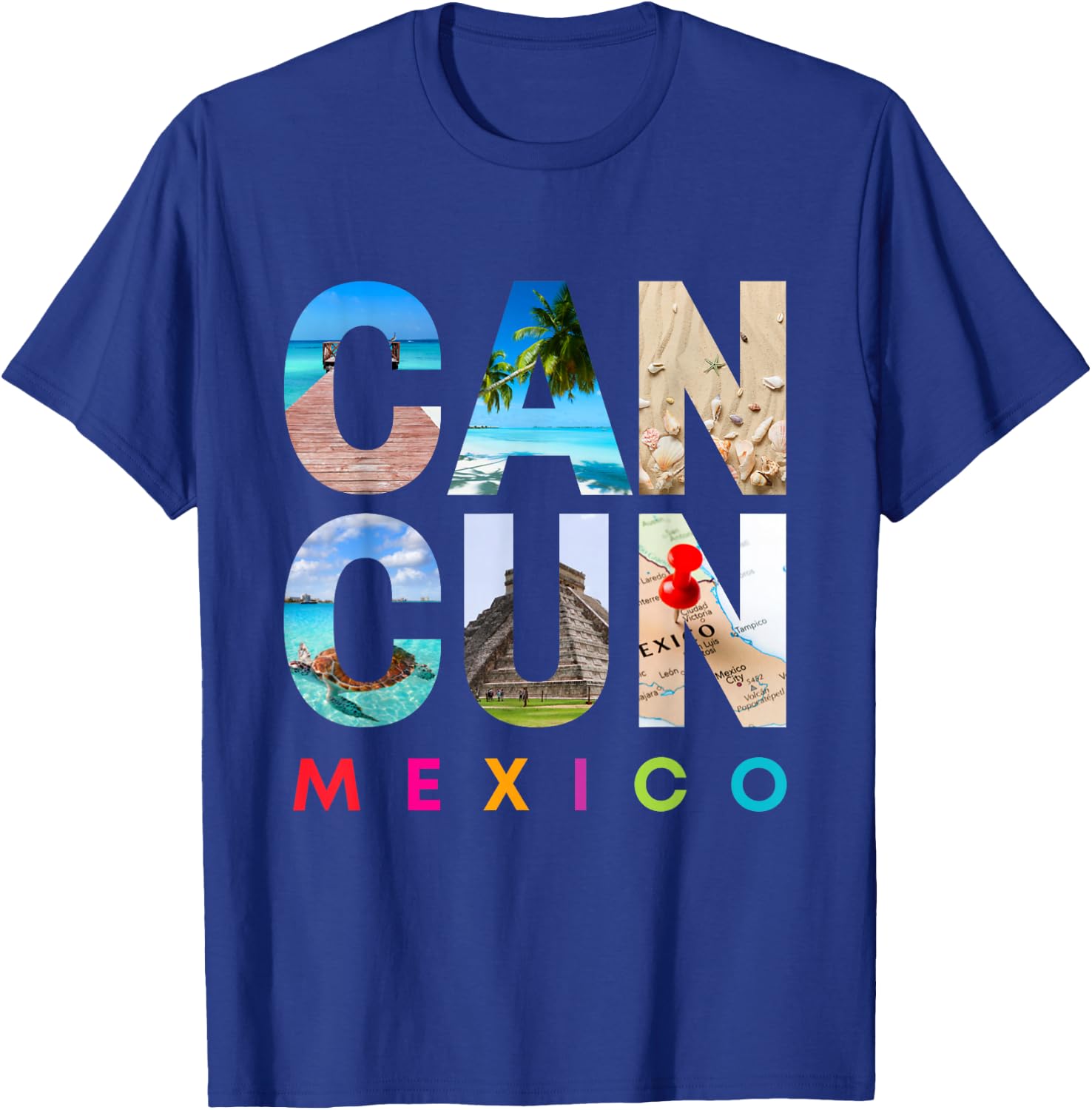 CANCUN MEXICO 2022 Vacation Beach Matching Family Group T-Shirt - T-Shirt | Royal