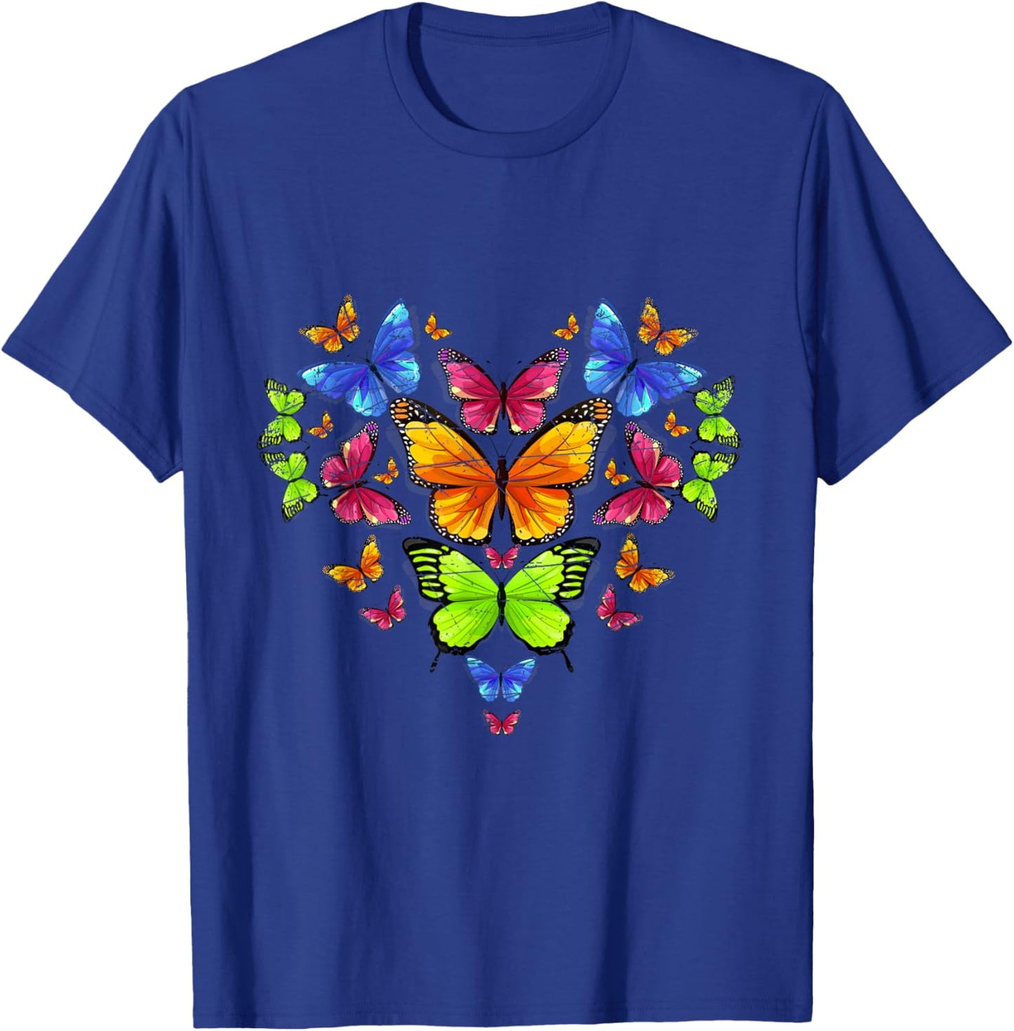 Heart Butterfly T-Shirt - T-Shirt | Royal