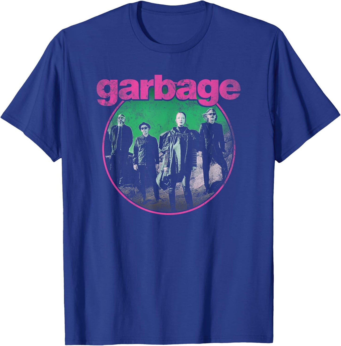 Garbage - Circle Photo T-Shirt - T-Shirt | Royal