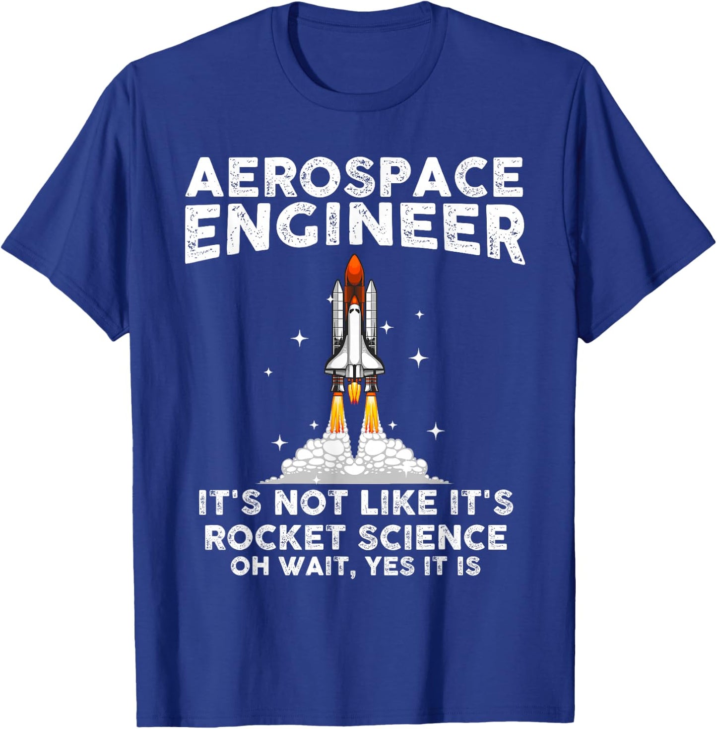 Cool Aerospace Engineer Women Rocket Scientist Space T-Shirt - T-Shirt | Royal