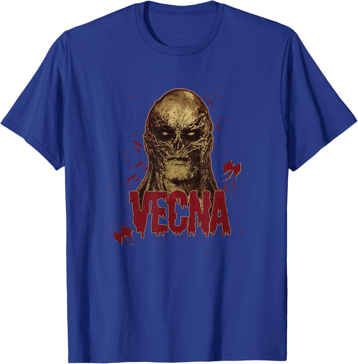 Stranger Things 4 Vecna Splatter Portrait T-Shirt - T-Shirt | Royal