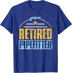 Plumbers Retired Pipe Pipe Plumbing Plumbers Pension T-Shirt - T-Shirt | Royal