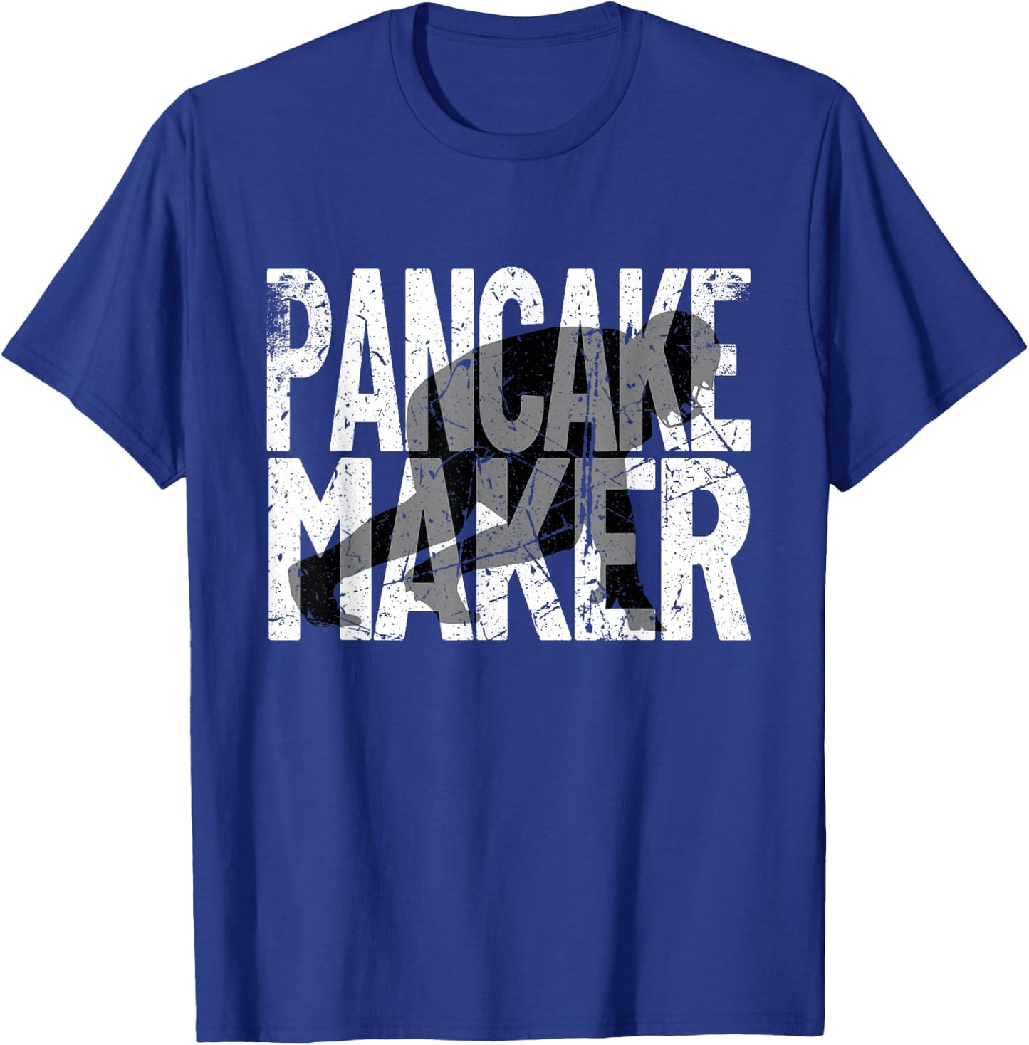 Vintage Football Player Meme Lineman Pancake Maker T-Shirt - T-Shirt | Royal