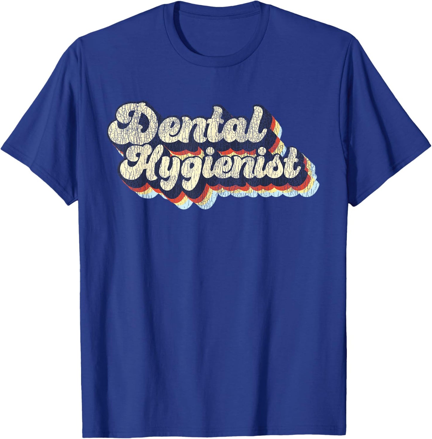 Dental Hygienist Retro Vintage T-Shirt - T-Shirt | Royal
