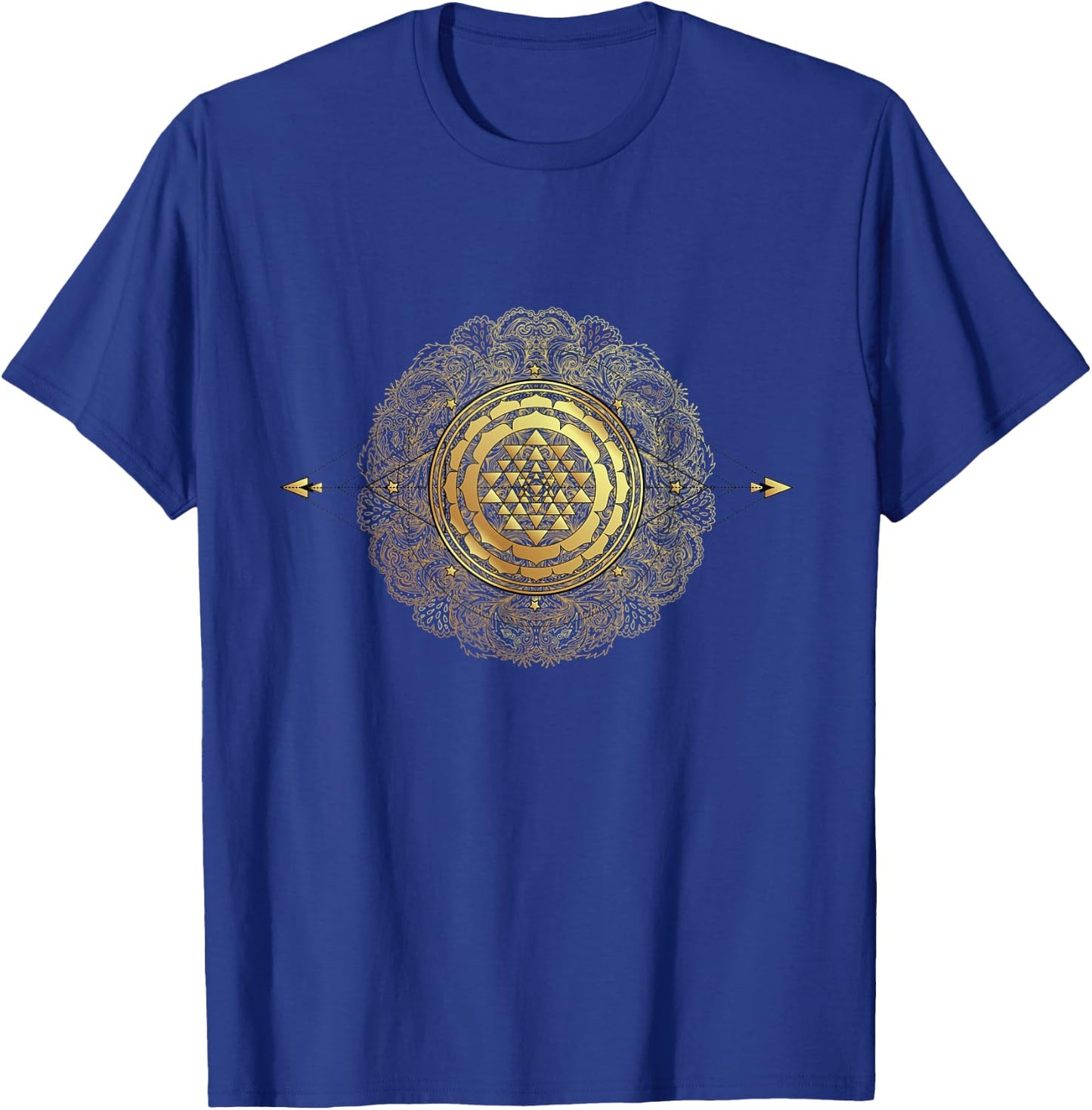 Sri Yantra Sri Chakra Shri Vidya Hindu Mystical Diagram T-Shirt - T-Shirt | Royal