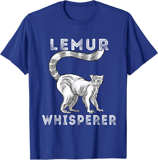 Lemur Whisperer Funny Lemur Lover Lemur Monkey T-Shirt - T-Shirt | Royal