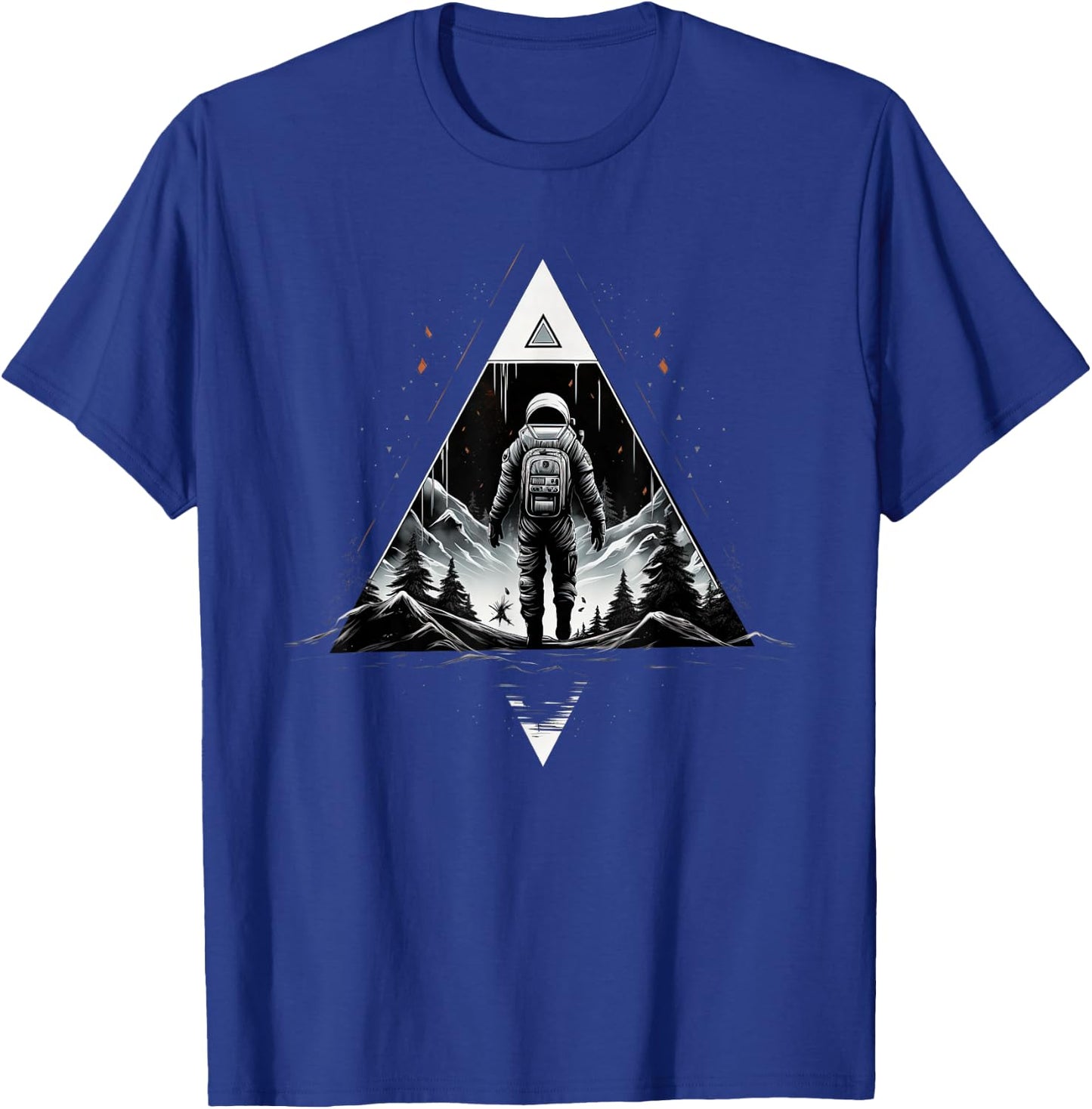 Funny Astronaut With Planets In Solar System Spaceman T-Shirt - T-Shirt | Royal