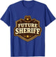 Future Sheriff Boys Kids Child Law Enforcement Deputy T-Shirt - T-Shirt | Royal