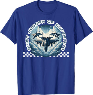 St. Joseph of Cupertino Patron Saint of Pilots Aviators Men T-Shirt - T-Shirt | Royal