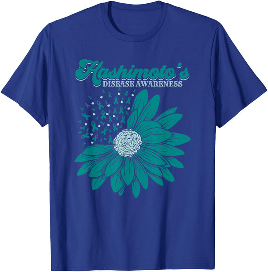 Hashimoto’s Disease A Thyroid Disorder Awareness For Warrior T-Shirt - T-Shirt | Royal