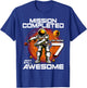 7th Birthday Astronaut 7 Years Old Outer Space Birthday T-Shirt - T-Shirt | Royal